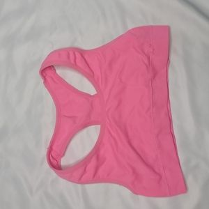 Neon Pink Girls Sport Bra